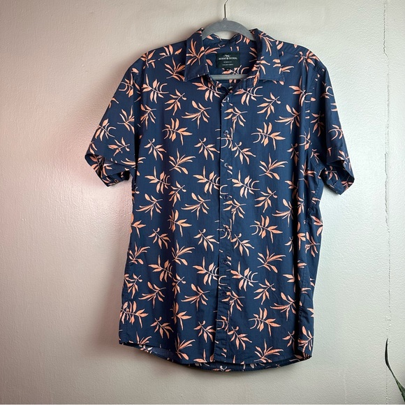 Rodd&Gunn Men’s Cape Beale short sleeve cotton button up shirt in navy Sz Xl - Picture 2 of 9